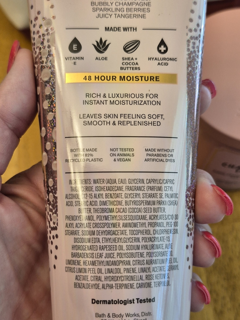 Bath & Body Works Champagne Toast Gift SET - Body Wash Candle Body Cream Tote - Picture 8 of 9